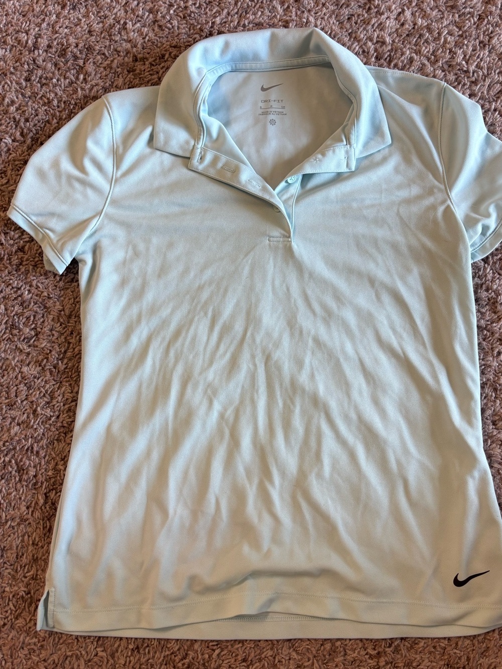 Nike Light Blue Dri-FIT Polo Shirt